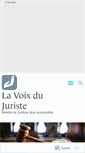 Mobile Screenshot of lavoixdujuriste.com